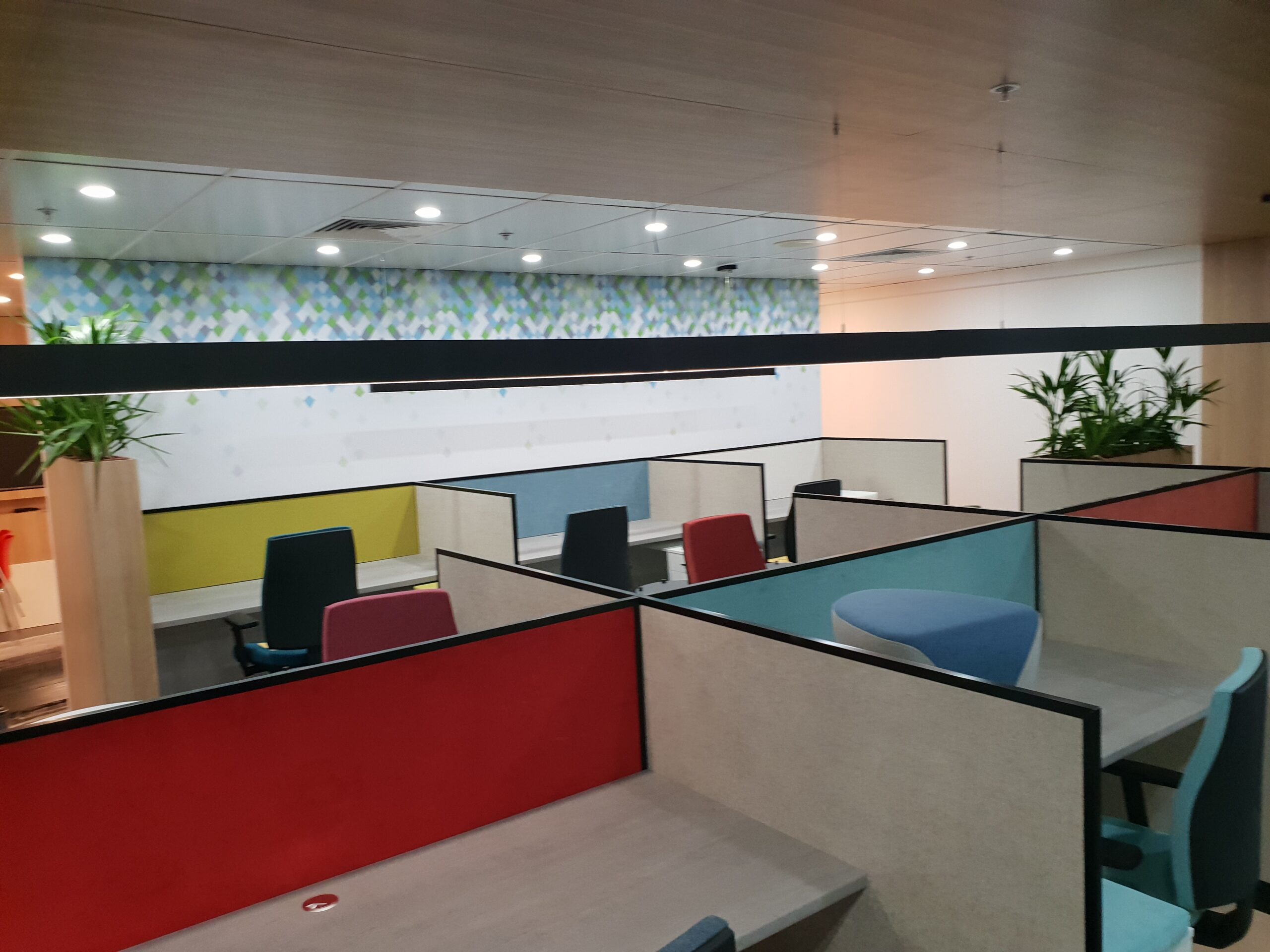 FWO office reception and wine rack