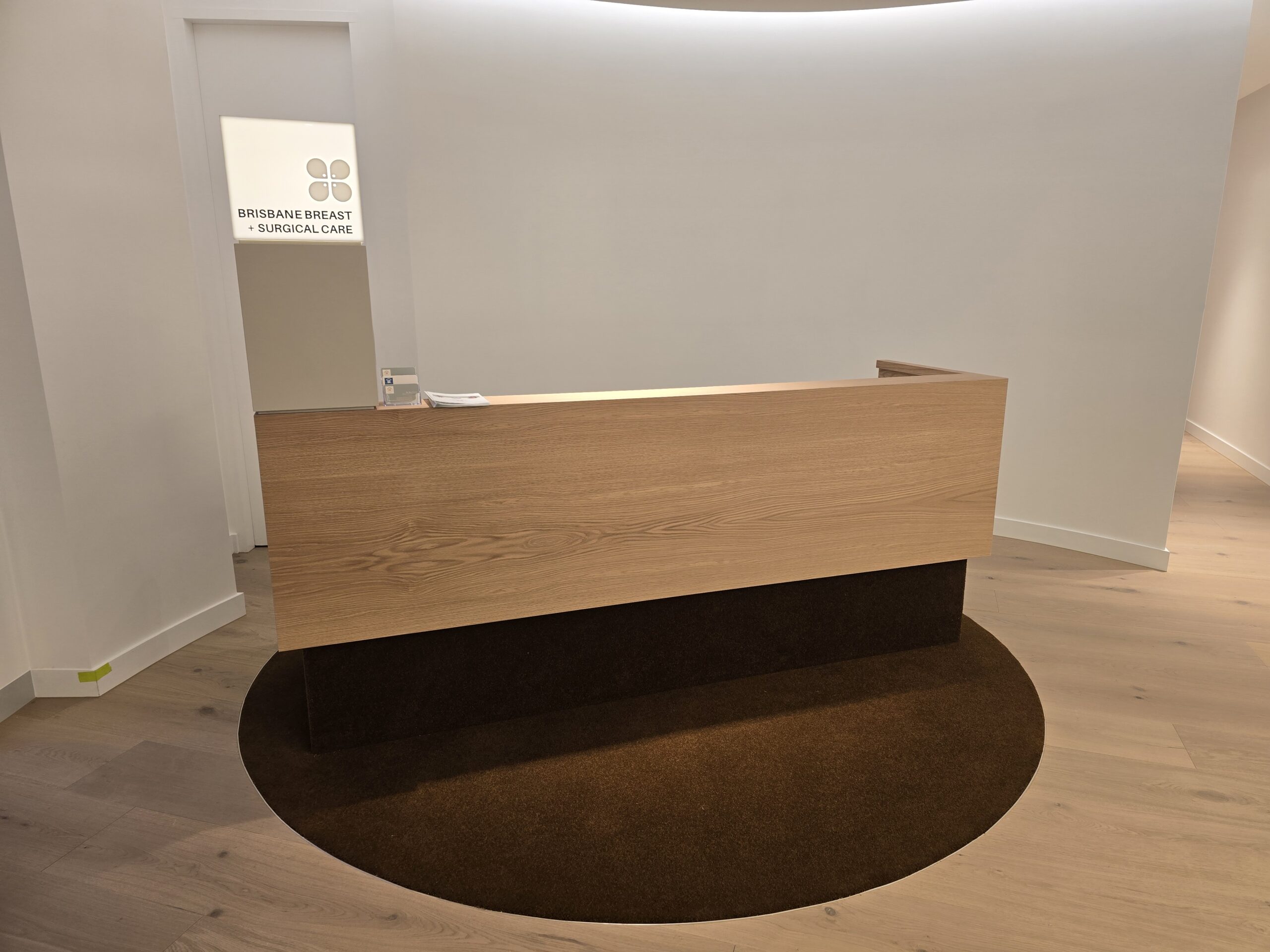 Reception desk detail
