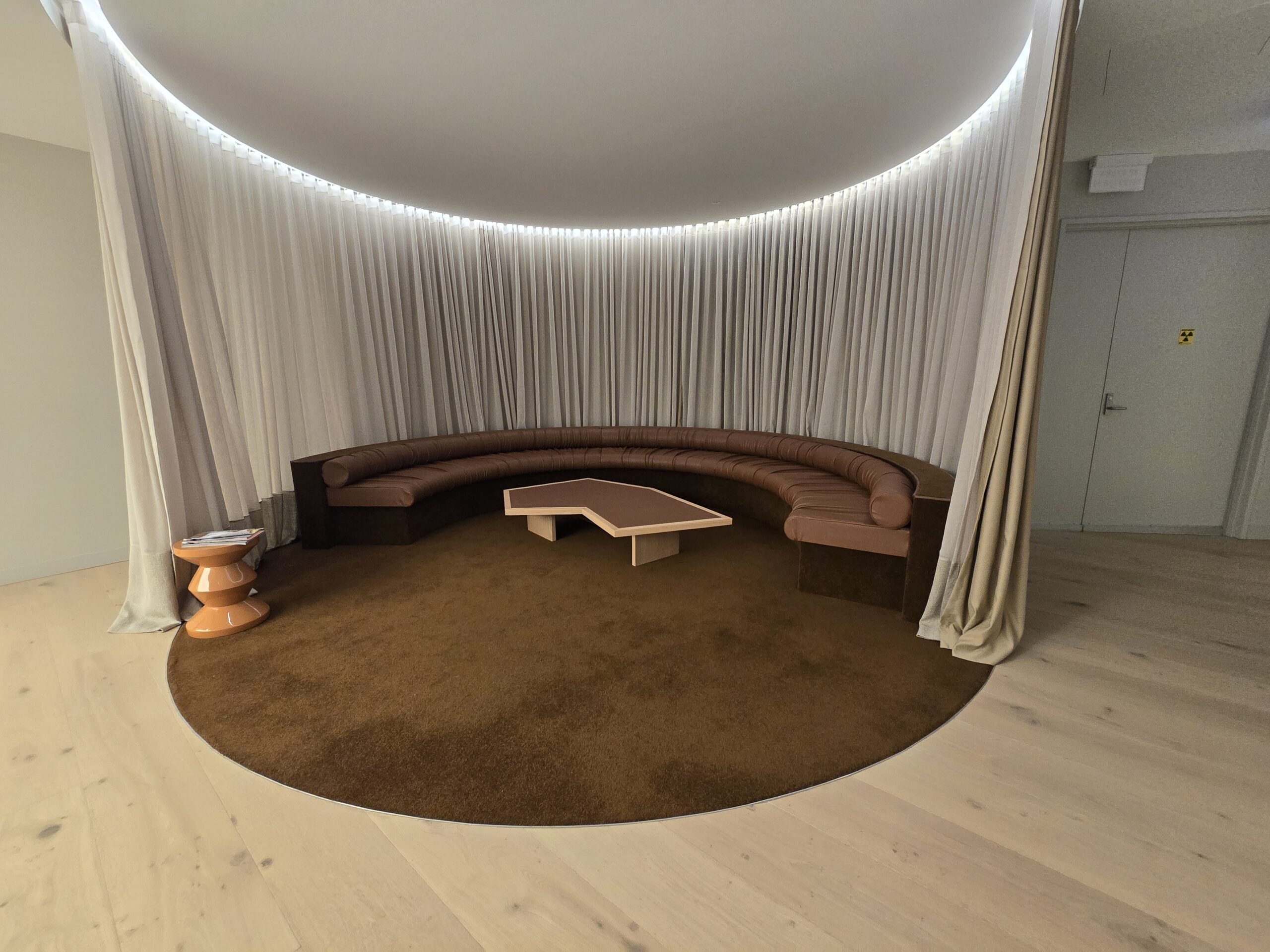Custom curved bench seat