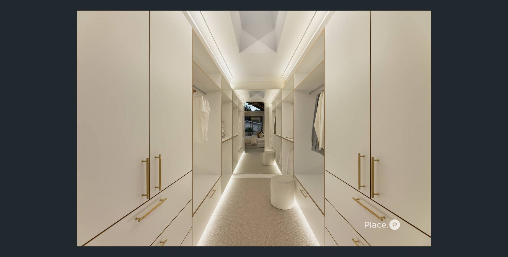 Custom vanity with timber cabinetry